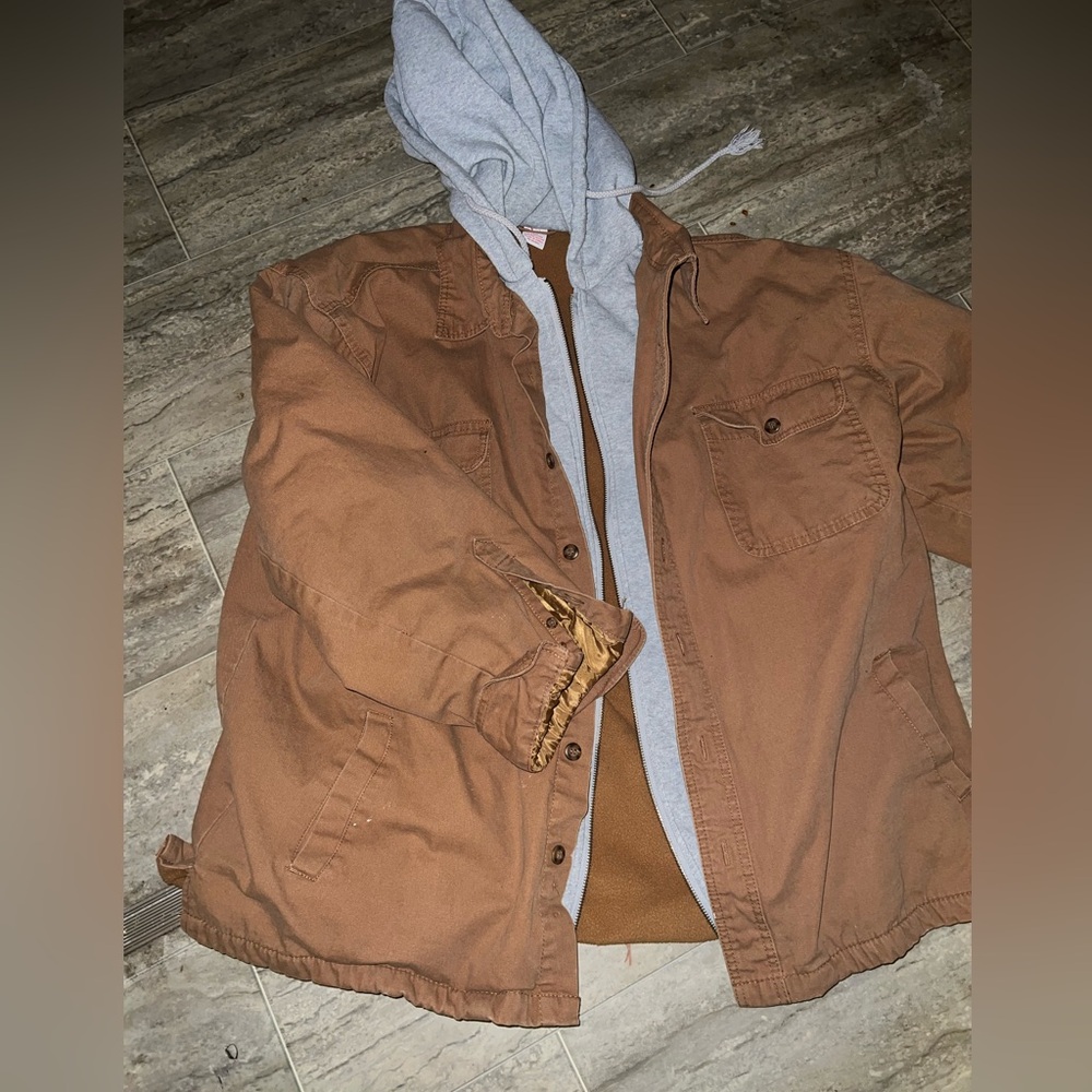 XL xtra warm hooded field jacket.  Similar to Carhart